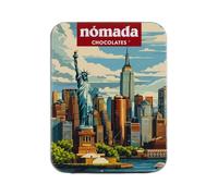 Boîte à chocolat au lait 50 g - Illustré New York - Produit gourmand d'origine portugaise
