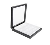 Boîte à chocolat de luxe avec séparateur de 10,2 x 10,2 cm - Boîtes cadeaux colorées en carton rigide - 16 emplacements vides pour chocolats faits à la main, présentation de cadeaux de mariage ou de