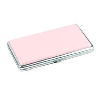 Boîte Rose à Cigarette Métal Etui,Étui à Cigarettes Rose,Boite a Cigarette Femme,Elégant Boîte Étui à Cigarettes,Etui Cigarette Slim,Étui à Cigarettes pour Dames,Peut Contenir 20 Cigarettes (Rose)
