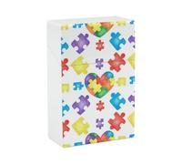 Boîte à cigarettes légère et compacte avec photo de sensibilisation à l'autisme, élégante et étanche