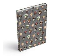 Boîte à classeurs pour cartable - Classeur A4 ou A5 pour enfants avec élastique et rabats intérieurs - Chemise de collection avec élastique pour filles et garçons (animaux domestiques, A5)