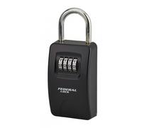 THIRARD - Cassetta Portachiavi a Combinazione - Modello con Maniglia - Acciaio - Uso Interno ed Esterno - Sicura - 4 Cifre Modificabili - 47 x 75 mm - Nero