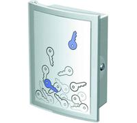 han boîte à clés index, pour 63 clés, gris clair noir