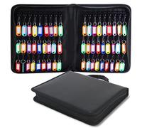 Boite À Clé Portable, Organisateur De Clés Portable, Sac À Clés Etanche Et Ignifuge, Organisateur Clés Résistant À l'eau Au Feu avec 12 Crochets pour École Bureau Usine Agence Immobiliere(Noir)