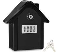 Boite a Cle Securisee Mural Boite a Clé avec Code Numérique & Clés d'urgence, Grand Key Safe Box Format XL Coffre a Clef (Noir)