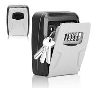 Boite a Clef Sécurisée Extérieure Murale, Grande Boite a Clé avec Code 4 Chiffres, Boite a Clefs Murale Étanche, Coffre a Clef Robuste pour Maison, Garage, Bureau et Jardin