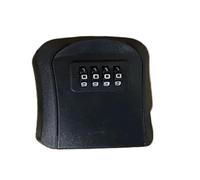 Boite a Clef Serrure à Combinaison for Porte-clés, Fixation Murale, étanche, Mots de Passe à 4 Chiffres, 5 clés, boîte de Rangement, Facile à réparer, à la Maison ou au Bureau(Black ABS AT017)