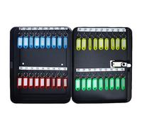 Boite a Clefs avec Code Chiffré, Armoire À Clés en Acier, Organiseur de Clés Numérique Réinitialisable, pour Maison, Bureau(Black,36-Key)