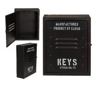 Boîte à clefs noire Vintage