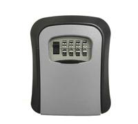 Boite A Clefs,Placards à CléS Boîte de verrouillage clé en aluminium en aluminium en plastique mural Boîte à coffre-fort à 4 chiffres Combinaison de clés de stockage de stockage de stockage d'intérieu