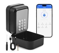 Boîte s Sécurisée, Boîte À Clés Intelligent avec contrôle par application et code PIN, Déverrouillage Bluetooth, Boite à Clef Murale à clé partagée pour L'école de Garage à Domicile Airbnb