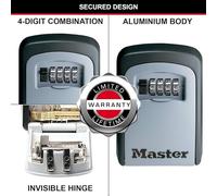 Boite à clefs sécurisée Master Lock à 4 Chiffres Fixation murale Extérieur