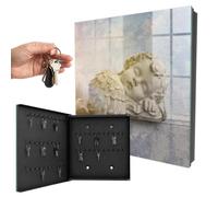 Boîte à clés 30x30x5 cm Ange endormi Porte Gauche Noir