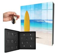 Boîte à clés 30x30x5 cm Paradis du Surf Porte Gauche Noir