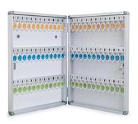 Boîte à Clés, Armoire à Clef Murale, Métal, Rangement 72/96/120 Clefs sur Crochets et Fermeture Sécurisée avec 2 x Clé(72key)