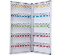 Boîte à Clés, Armoire à Clef Murale, Métal, Rangement 72/96/120 Clefs sur Crochets et Fermeture Sécurisée avec 2 x Clé(120key)