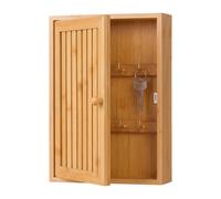 Boîte à clés, armoire à clés, coffret à clés, porte-clés, bambou, mural