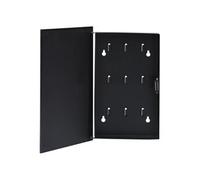 vidaXL Boîte à clés avec panneau magnétique Noir 30x20x5,5 cm