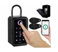 Boîte à clés connectée SAF-150.app avec lecteur d’empreinte et 2 transpondeurs XCase
