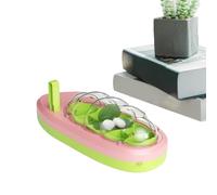 Boîte à clés de rocherie de Soie - Boîte d'incubation compacte - Habitat pour Petits Animaux - Cage Transparente pour l'approvisionnement en à Soie - Boîtier Respirant - pour Filles,