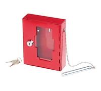 Boîte à clés de secours professionnelle avec vitre et marteau d'urgence