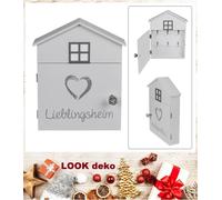 Boîte À Clés En Bois Maison Préférée Cœur Armoire À Clés Porte-Clés