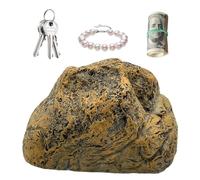 Boîte à clés en pierre, pierre clé extérieure imitation - Boîte de rangement extérieure en résine Key Stone | La nouveauté ressemble à un véritable ornement en pierre, organisateur de clé de rechange