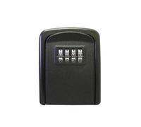 Boîte à clés étanche - Fixation murale à 4 chiffres - Coffre-fort pour une utilisation en extérieur - Rangement sécurisé pour clés, objets de valeur et plus encore - Solution secrète