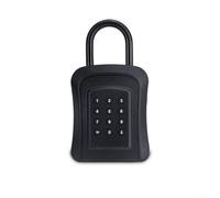 Boîte à clés intelligente avec application étanche en métal - Fixation murale - Serrure électronique Nizer - Protection par mot de passe - Idéal pour la maison et le bureau - Noir