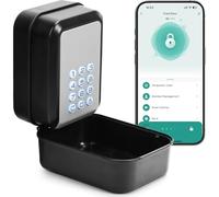 Boîte À Clés Intelligente Grand Format Avec Verrou - Contrôle Via l'Application Tuya, Déverrouillage Par Bluetooth Et Code Secret - Boîte À Clés Murale Pour Airbnb, Agents Immobiliers Et Bureaux