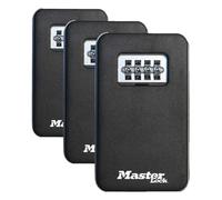Boîte à clés MASTER LOCK, montage mural, à capot, taille moyenne, utilisation en extérieur, kit d'installation, pour usage domestique (Lot de 3)