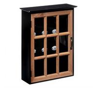 Boîte à clé ""Milana"" en bois & pin H39,5cm noir - Atmosphera createur d'interieur