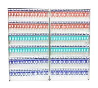 Boîte à clés murale 12180 Capacité de clés intérieur/extérieur avec étiquettes et autocollants pour la maison, le bureau et les entreprises, solution de rangement durable et sûre