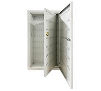 Boîte à clés murale 300/350 bits pour voiture, magasin, cour, jardin, armoire à clés en métal avec gestion sécurisée des clés (argent 300)