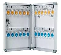 Boîte à clés murale 6 options de capacité verrouillable double face en aluminium pour l'immobilier et l'automobile Solution de rangement durable pour clés