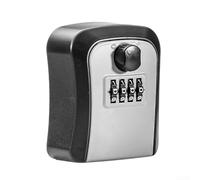 Boîte à clés murale portable avec serrure à combinaison offrant une sécurité pour le rangement extérieur des clés pour les maisons, les entreprises et les établissements éducatifs
