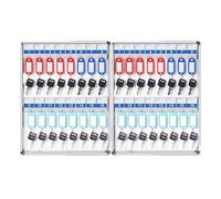 Boîte à clés murale pour 12 à 180 clés, armoire à clés intérieure et extérieure, parfaite pour la maison et le bureau, comprend des étiquettes et des autocollants pour un accès et une niisation