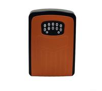 Boîte à clés résistante aux intempéries pour la maison ou le bureau, sécurité améliorée grâce au code numérique et au contrôle par application (orange)