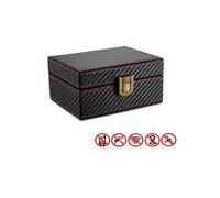 Boîte à clés RFID - AUCUNELY - Protection contre le vol de signal - Bois et cuir PU - Marron