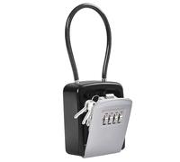 Boîte à Clés Suspendue, Boite a Clefs Portable à Câble Métallique, Boite a Clef De Sécurité à Combinaison De 4 Chiffres, Boîte De Rangement De Clé De Rechange Étanche Extérieure, Capacité De 5 Clés