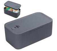 Boîte à Code, Petite Boîte de Rangement Verrouillable Sans BPA avec Serrure à Combinaison, Boite a Medicament pour Médicaments, Téléphone, Objets de Valeur à La Maison Ou En Voyage, 23,9x13,1x9,6cm