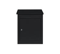 Boîte à Colis Anti-vol Noire en Acier 35 x 19 x 15 cm Sécurisé Murale Colissimo Noir G