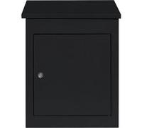 Boîte à Colis Anti-vol Noire en Acier 35 x 19 x 15 cm Sécurisé Murale Colissimo Noir G