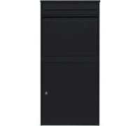 Boîte à Colis Anti-vol Noire XL en Acier 44 x 33 x 15 cm Sécurisé Murale Noir G