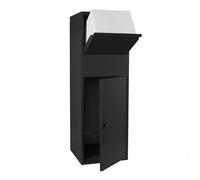 Boîte à colis Boite aux lettres verrouillable Sur pied Noire Courrier Paquet