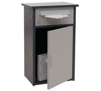 Boîte à Colis HWC-O51 78 x 49 x 38 cm Gris foncé/Gris Clair