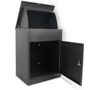 Todeco Boîte à Colis pour Lettres et Colis avec 2 clés, Boite aux Lettres Package Box Convient pour La Maison, L'appartement, L'école, Le Bureau, 58x44.5x35cm