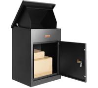 Boîte à Colis - VEVOR - 44 x 35 x 58,3 cm Acier Galvanisé Verrouillable Code - Autoportante Montage Mural Déflecteur Antivol