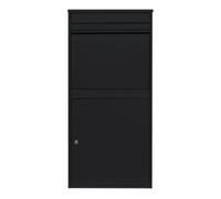 Boîte à Colis Anti-vol Noire XL en Acier 44 x 33 x 15 cm Sécurisé Murale Noir G