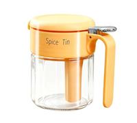 Boîte à condiments de cuisine | Accès facile avec une cuillère, bocal d'assaisonnement en verre avec couvercle - pour la préparation des repas, le service de la vaisselle, la restauration, le camion